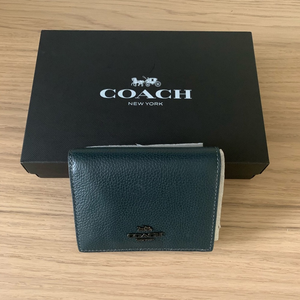 Coach Small Snap Wallet With Colorblock Interior